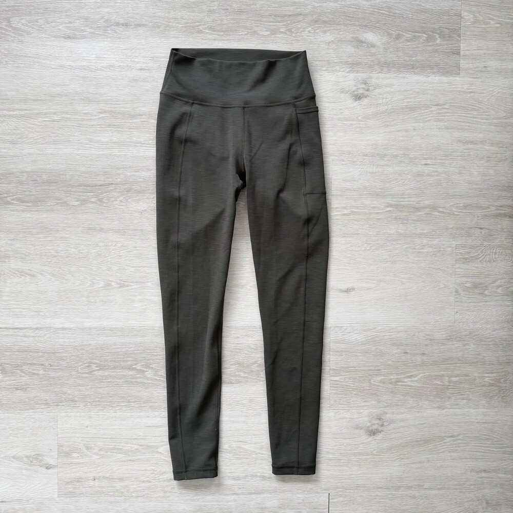 Sweaty Betty The Super Sculpt Leggings Dark Green Women's Size S Full Length EUC